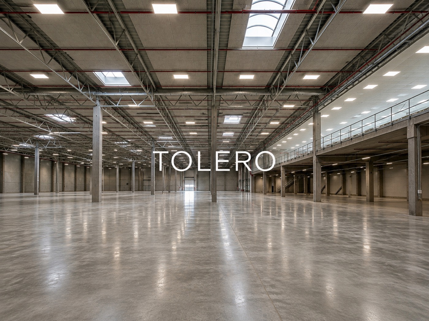 Beispielhafte Visualisierung einer modernen Logistikhalle mit Laderampen — Symbolbild von TOLERO International